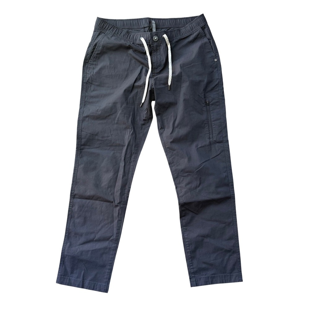 Vuori Women's Ripstop Pants Charcoal Gray Organic Cotton Outdoor Hiking VW401 XL